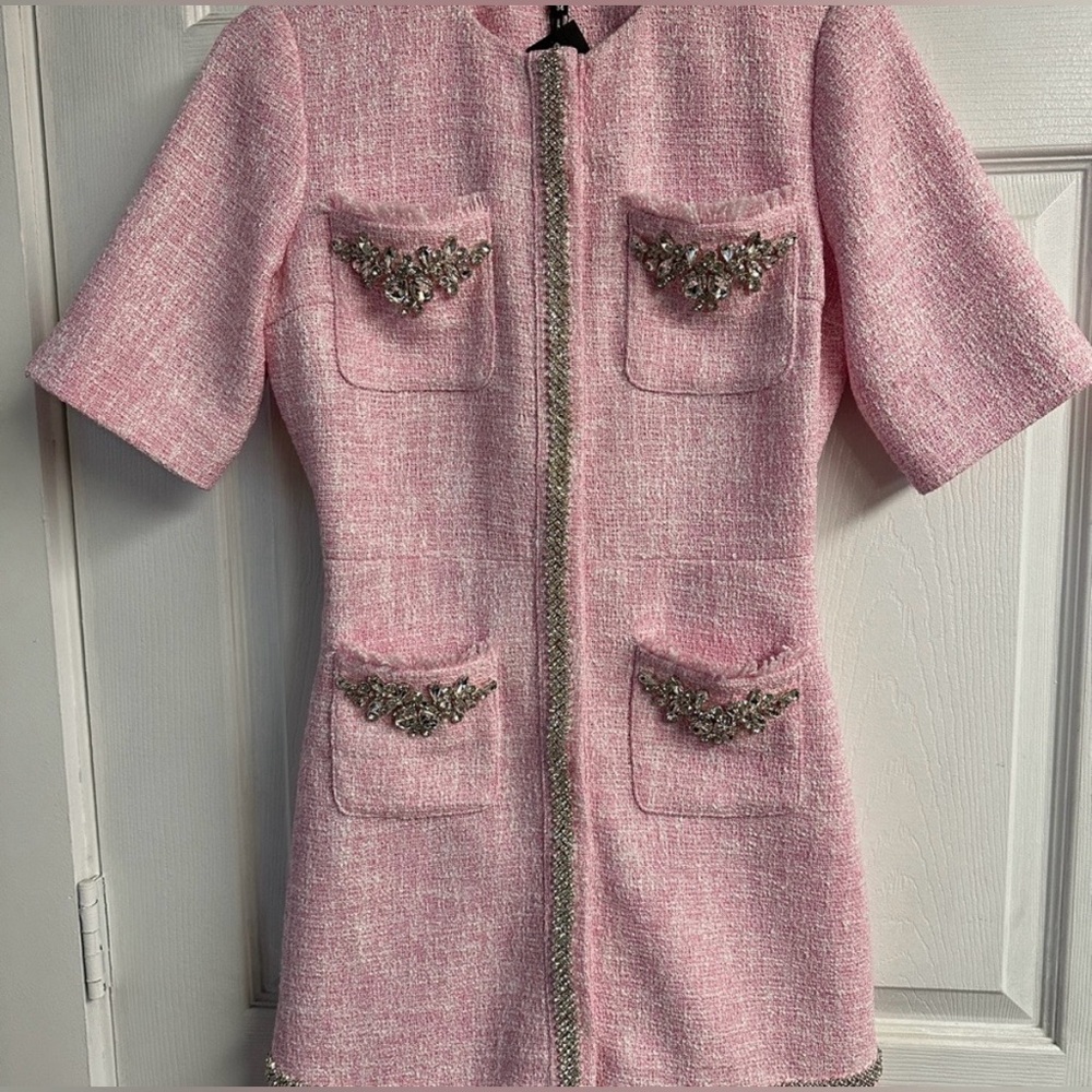 Maje Ipop Tweed Playsuit (bodysuit)/Size 34 - Picture 7 of 15